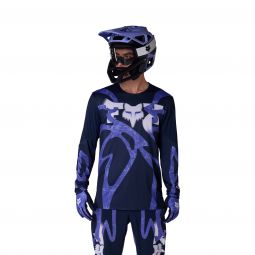 Koszulka Rowerowa Z Długim Rękawem Fox Flexair Diffuse Se Blueberry