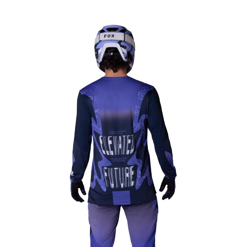 Koszulka Rowerowa Z Długim Rękawem Fox Flexair Diffuse Se Blueberry