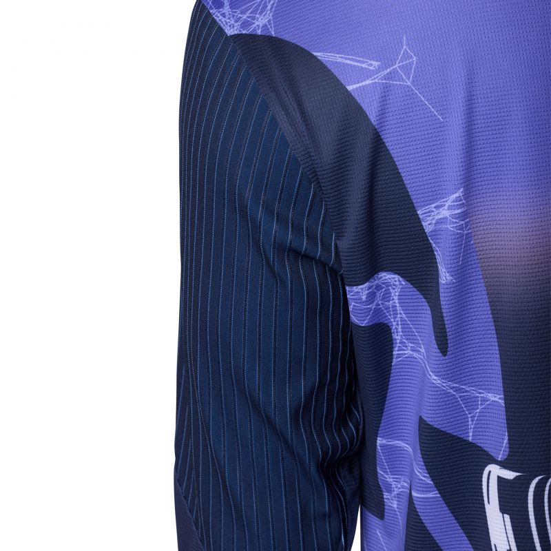 Koszulka Rowerowa Z Długim Rękawem Fox Flexair Diffuse Se Blueberry