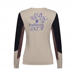 Koszulka Rowerowa Z Długim Rękawem Damska Fox Defend Park Chalk