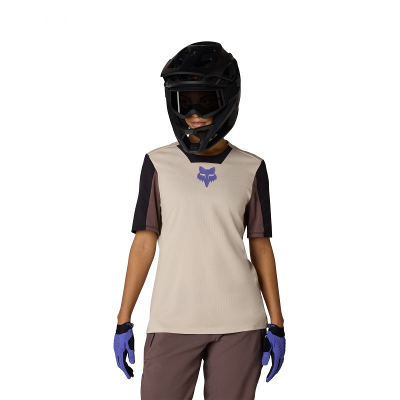 Koszulka Rowerowa Damska Fox Defend Park Chalk