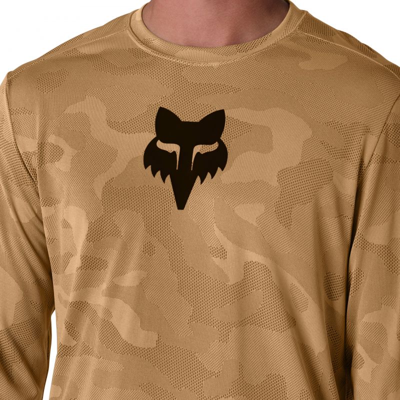 Koszulka Rowerowa Z Długim Rękawem Fox Ranger Tru Dri Nutmeg