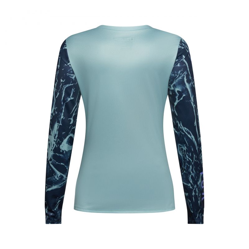 Koszulka Rowerowa Z Długim Rękawem Damska Fox Ranger Img Print Arctic Blue