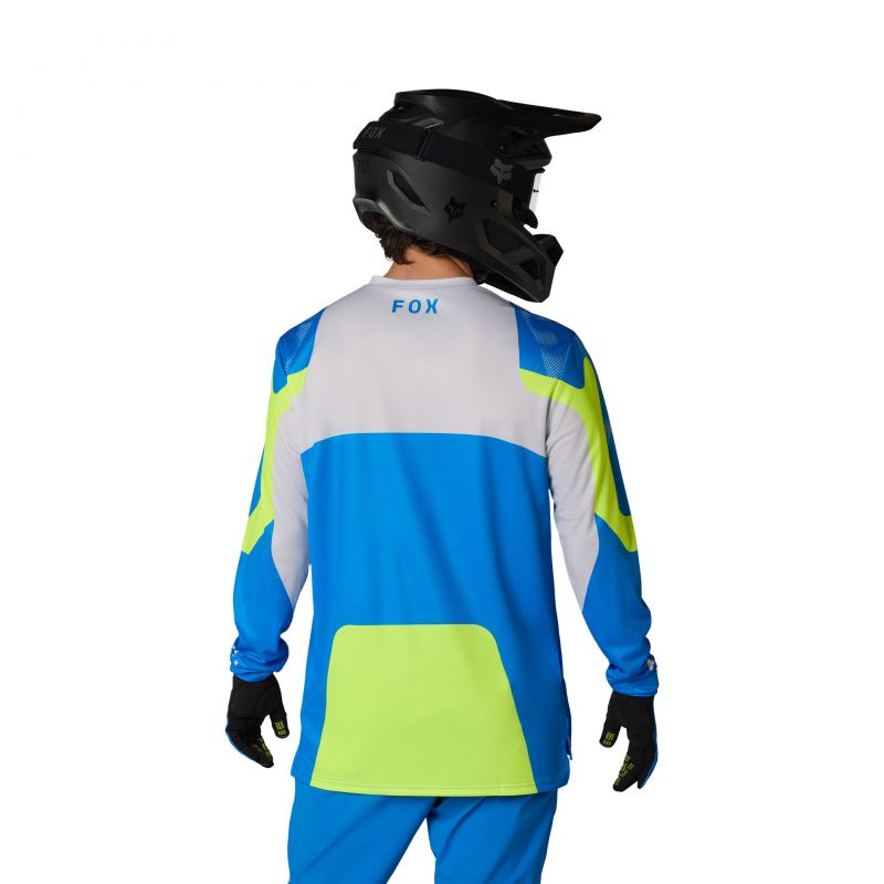 Koszulka Rowerowa Z Długim Rękawem Fox Ranger Tactile Blue Jewel