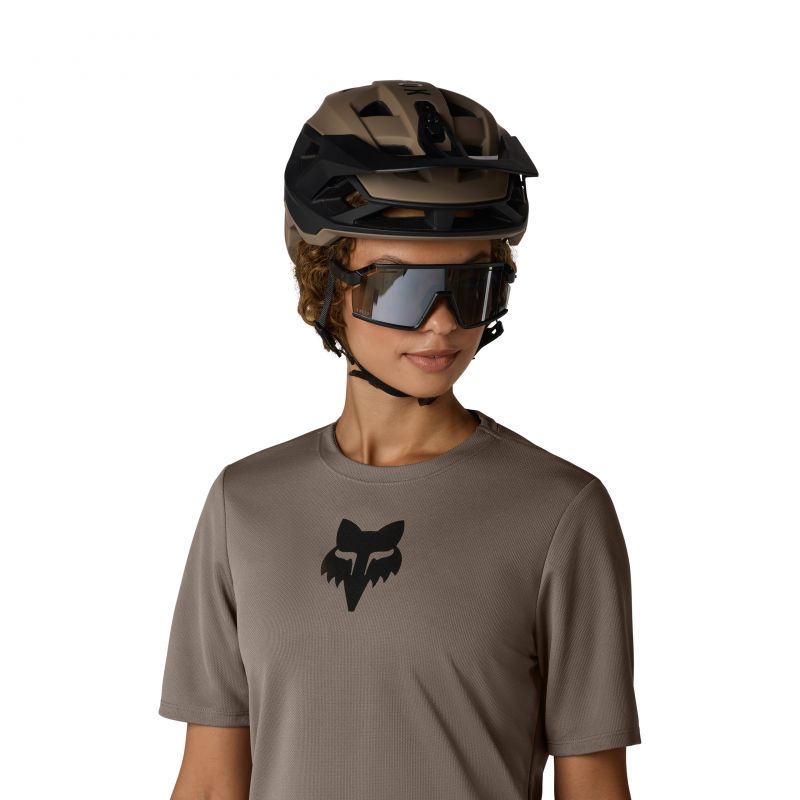 Koszulka Rowerowa Damska Fox Ranger Wordmark Head Nutmeg