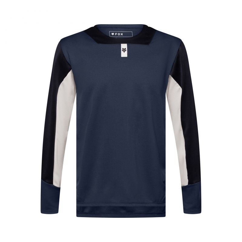 Koszulka Rowerowa Z Długim Rękawem Junior Fox Defend Galaxy Blue