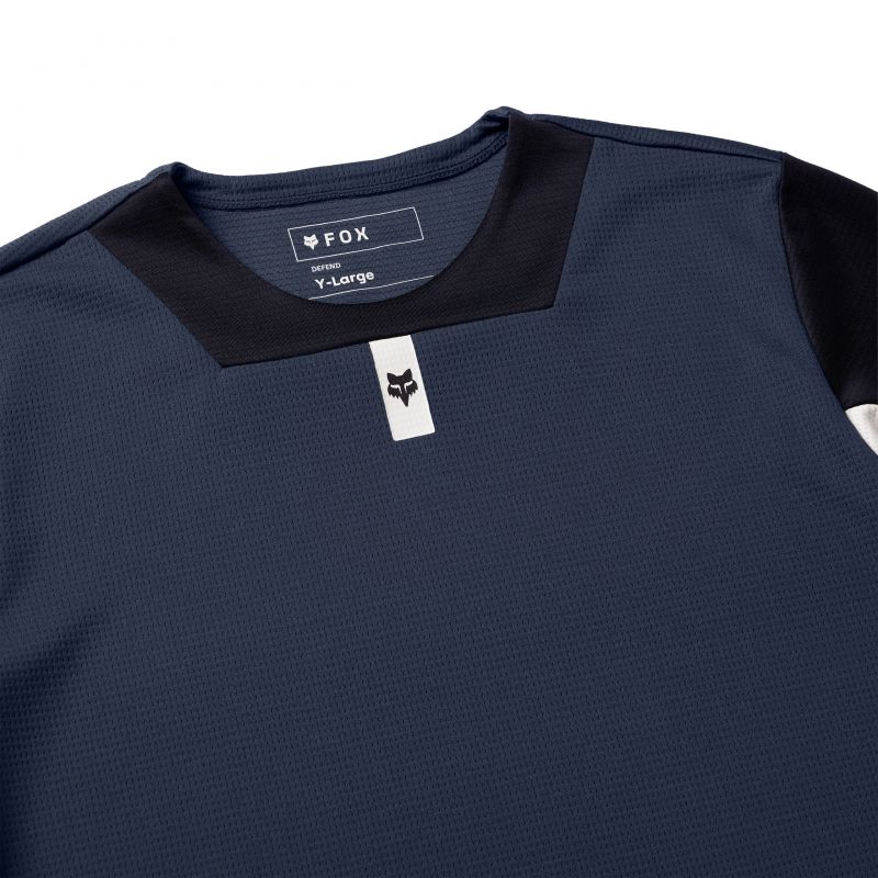 Koszulka Rowerowa Z Długim Rękawem Junior Fox Defend Galaxy Blue