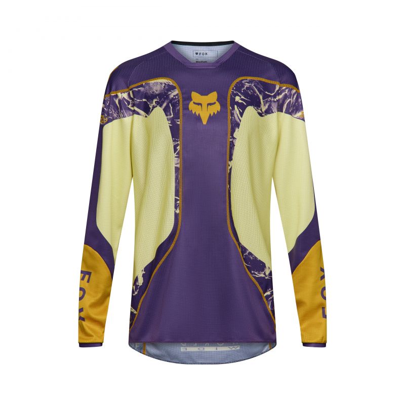 Bluza Motocyklowa Fox 180 Image Print Purple Yellow