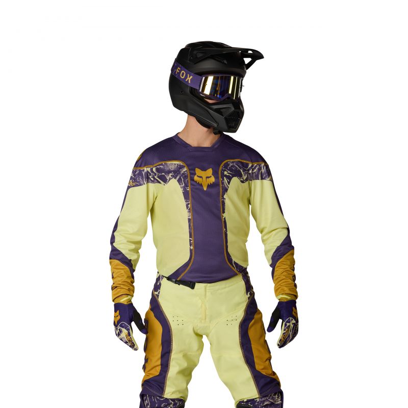 Bluza Motocyklowa Fox 180 Image Print Purple Yellow