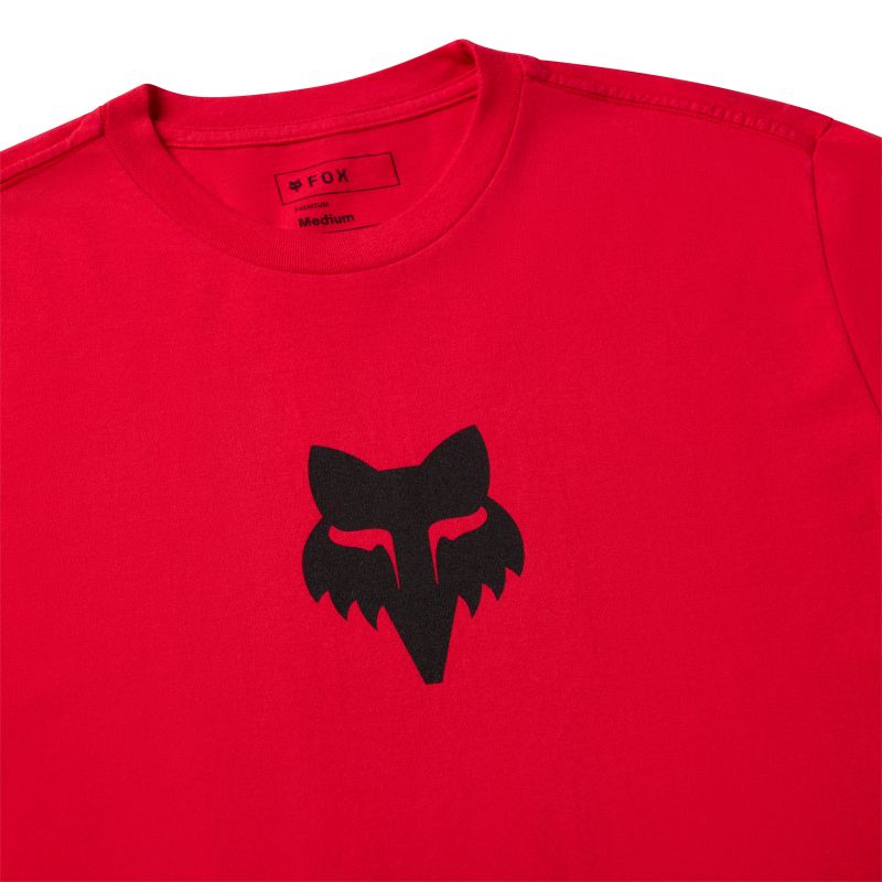 T-Shirt Fox Head 195 Original Flame Red