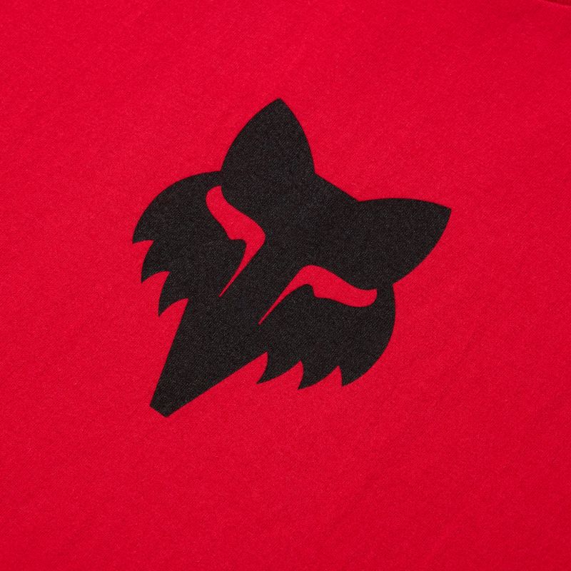 T-Shirt Fox Head 195 Original Flame Red