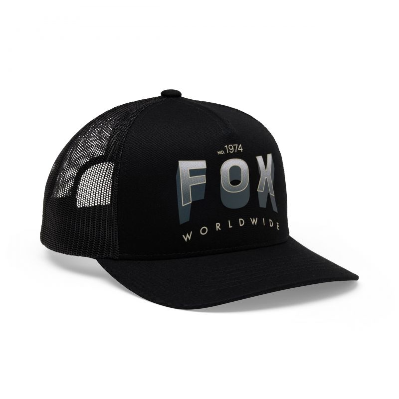 Czapka Z Daszkiem Fox Block Mesh Trucker Black