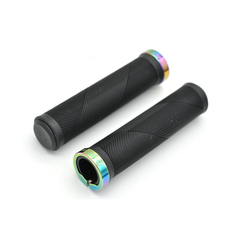 Chwyty Bicyklon Single Lock-On Rainbow