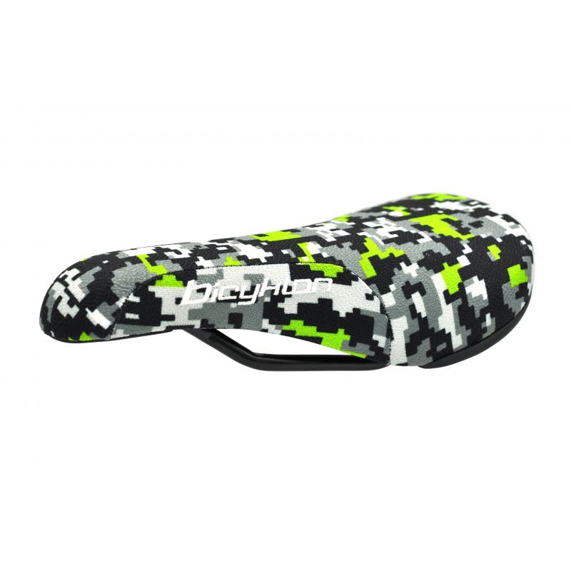 Siodełko Bicyklon Jib Saddle Green Pixel