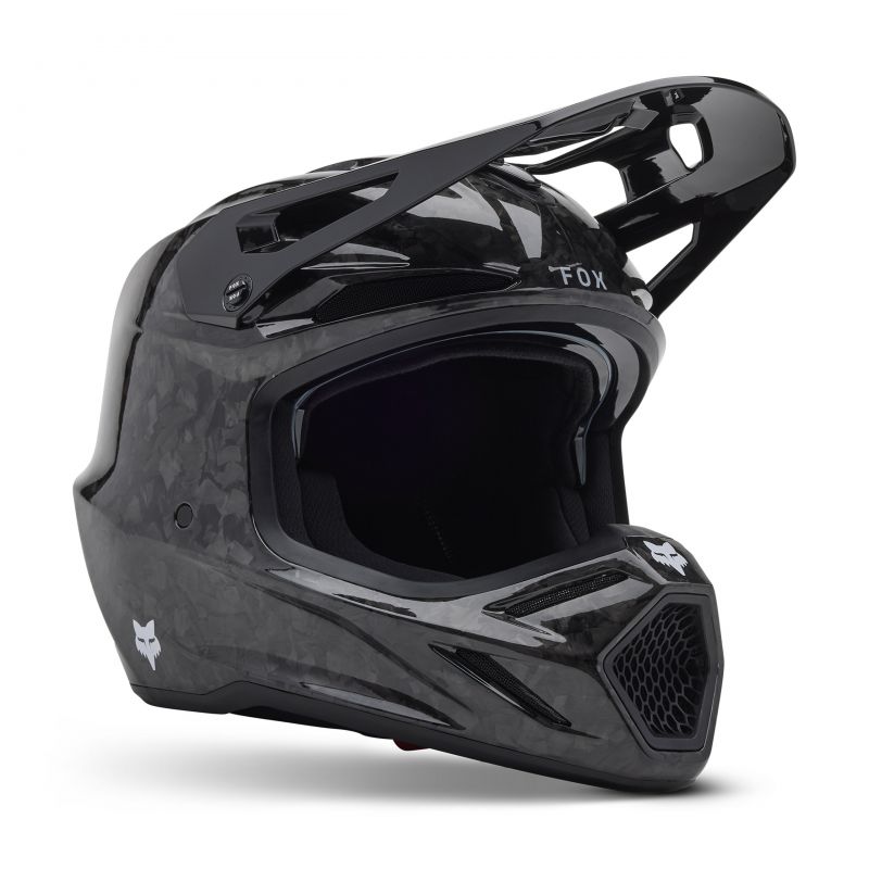 Kask Motocyklowy Fox V3 Rs Carbon Solid Black