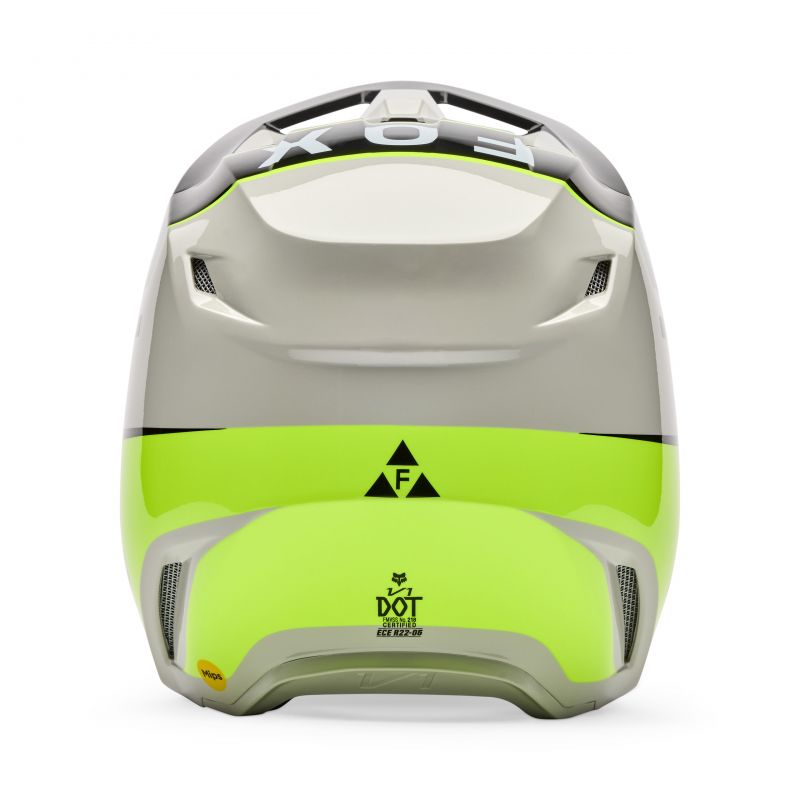 Kask Motocyklowy Junior Fox V1 Collect Grey Yellow