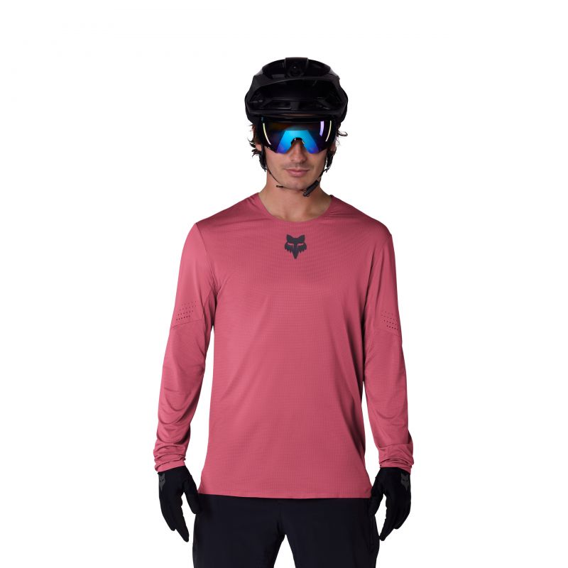 Koszulka Rowerowa Z Długim Rękawem Fox Flexair Berry