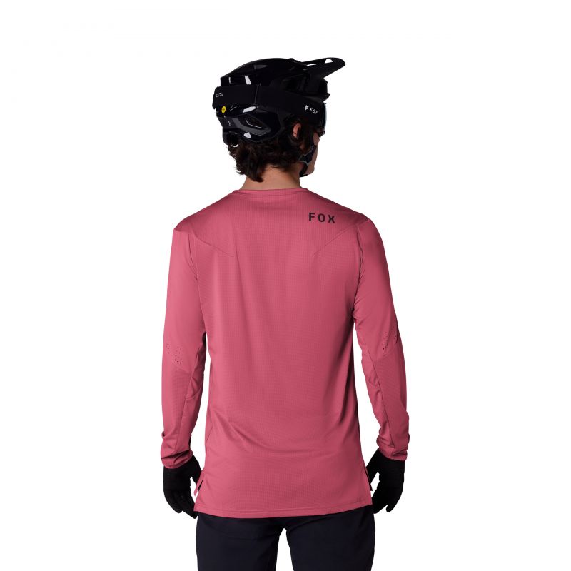 Koszulka Rowerowa Z Długim Rękawem Fox Flexair Berry