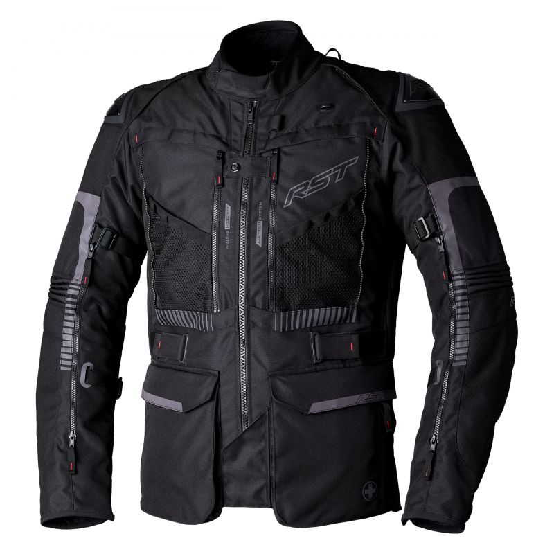 Kurtka Motocyklowa Tekstylna Rst Ranger Black Black