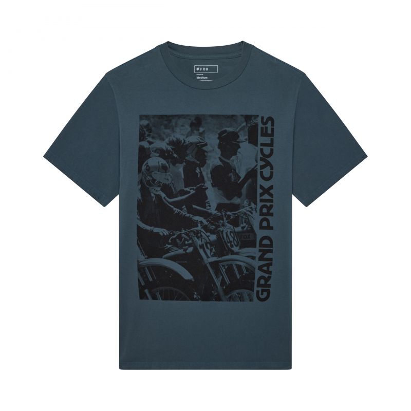 T-Shirt Fox Circa 74 195 Photo Deep Cobalt