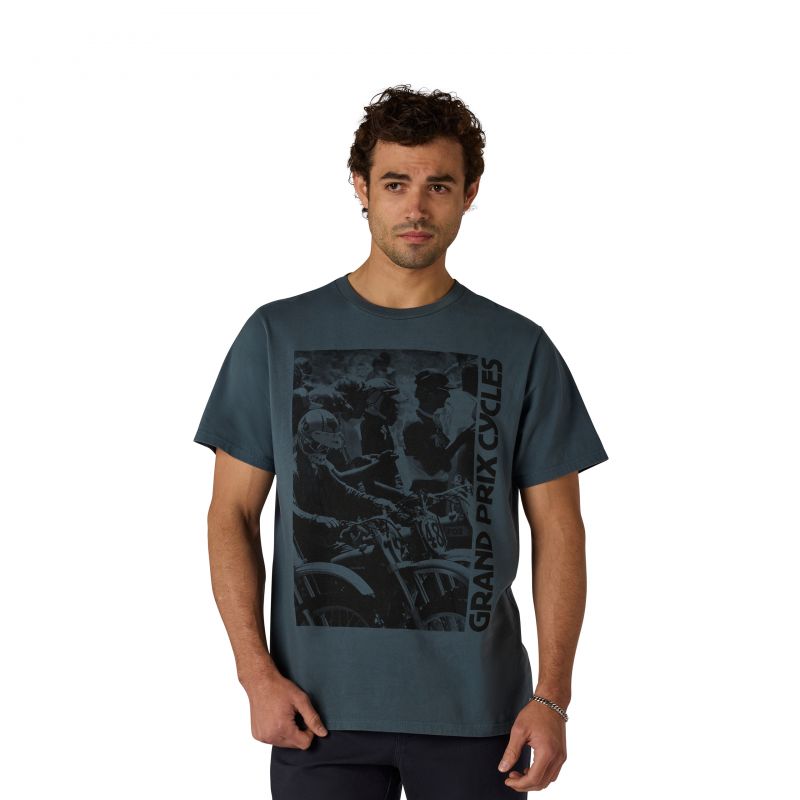 T-Shirt Fox Circa 74 195 Photo Deep Cobalt