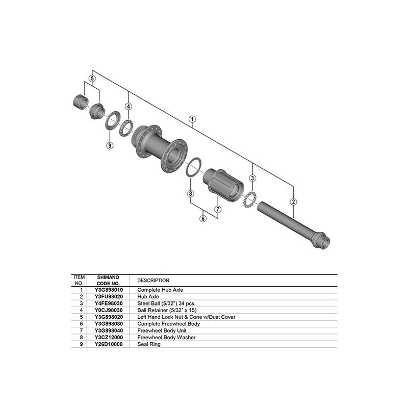 Kompletna Oś Piasty 142Mm Fh-Rs470