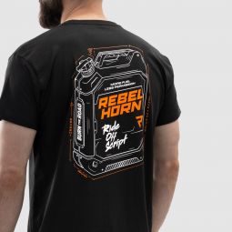 Koszulka Z Krótkim Rękawem Rebelhorn Canister Black