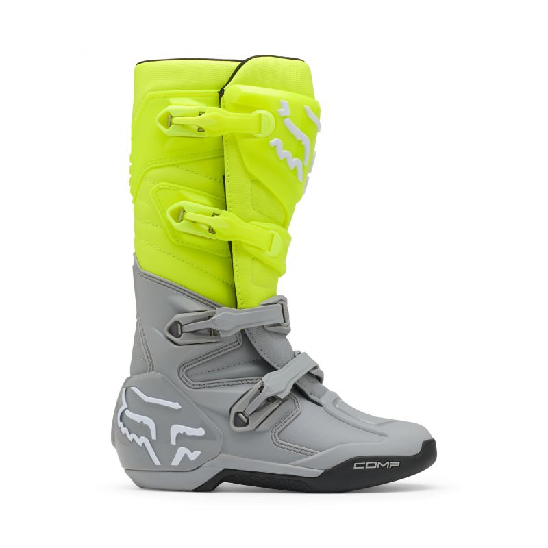 Buty Motocyklowe Fox Comp Boot Yellow Grey