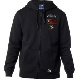 BLUZA FOX Z KAPTUREM NA ZAMEK DISTRICT 4 BLACK