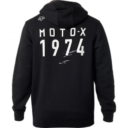 BLUZA FOX Z KAPTUREM NA ZAMEK DISTRICT 4 BLACK