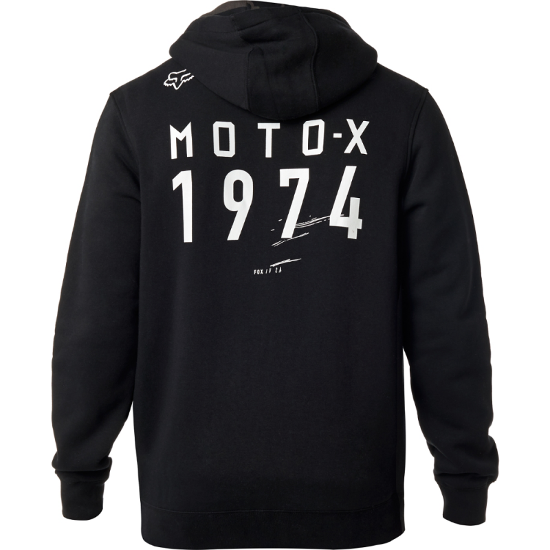 BLUZA FOX Z KAPTUREM NA ZAMEK DISTRICT 4 BLACK