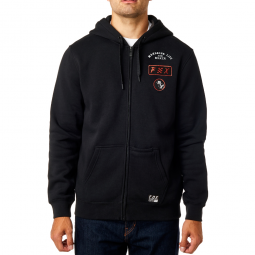 BLUZA FOX Z KAPTUREM NA ZAMEK DISTRICT 4 BLACK