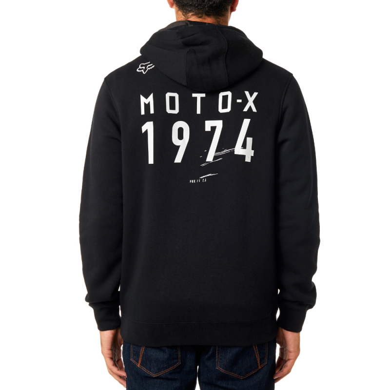 BLUZA FOX Z KAPTUREM NA ZAMEK DISTRICT 4 BLACK