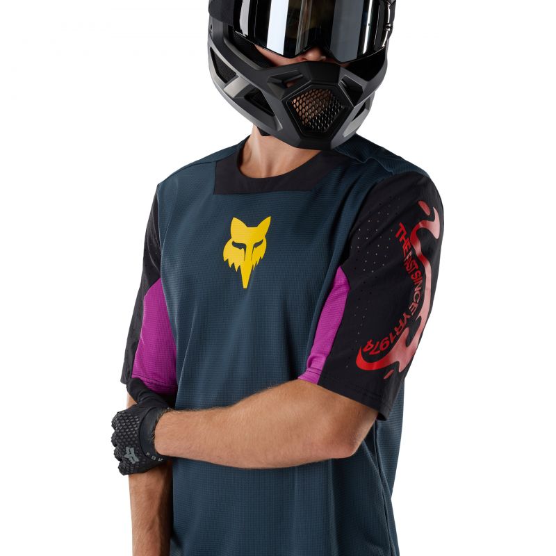 Koszulka Rowerowa Fox Defend Ss Creation Galaxy Blue