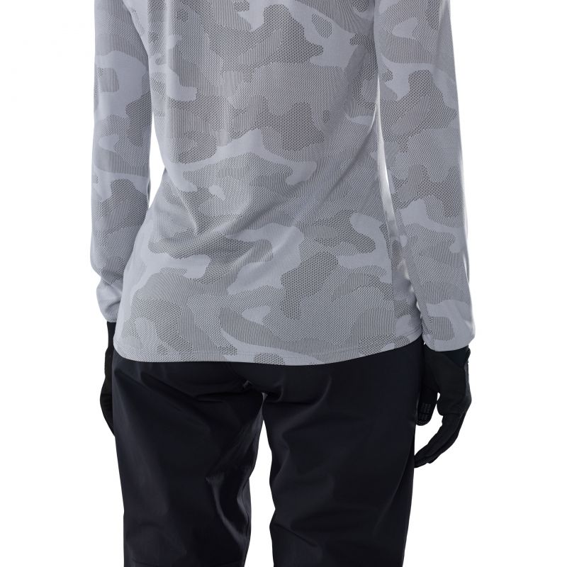 Koszulka Rowerowa Z Długim Rękawem Damska Fox Ranger Tru Dri Ls Pewter