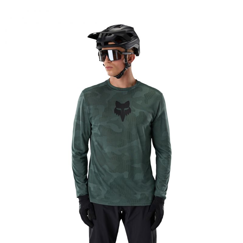 Koszulka Rowerowa Z Długim Rękawem Fox Ranger Tru Dri Ls Sage