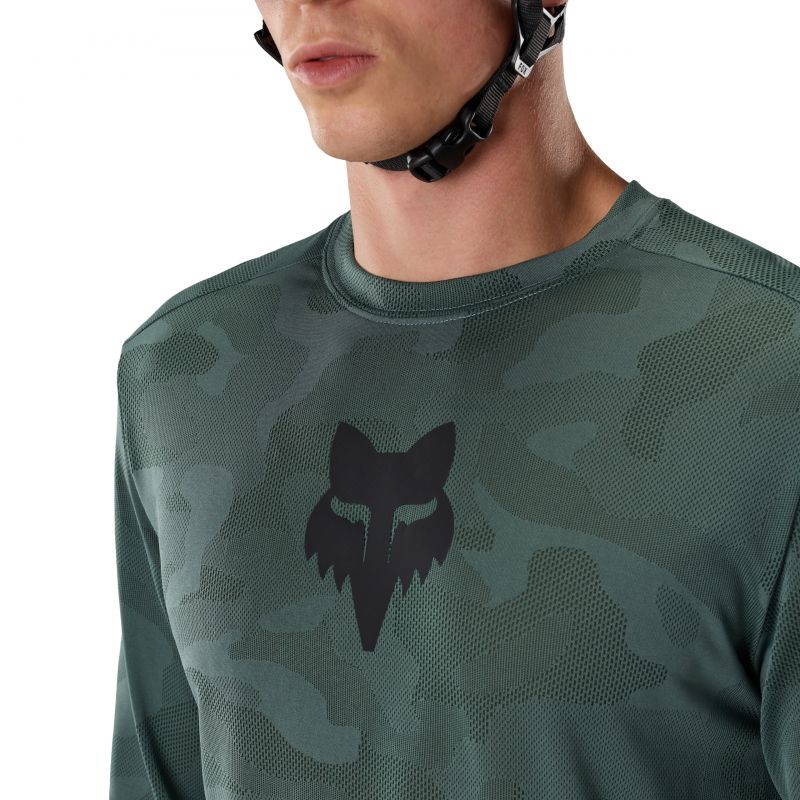 Koszulka Rowerowa Z Długim Rękawem Fox Ranger Tru Dri Ls Sage
