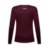 Koszulka Rowerowa Z Długim Rękawem Damska Fox Ranger Head Dark Maroon