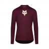 Koszulka Rowerowa Z Długim Rękawem Fox Ranger Head Dark Maroon