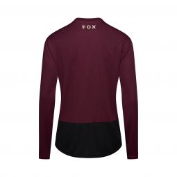 Koszulka Rowerowa Z Długim Rękawem Fox Ranger Head Dark Maroon