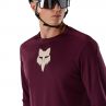 Koszulka Rowerowa Z Długim Rękawem Fox Ranger Head Dark Maroon