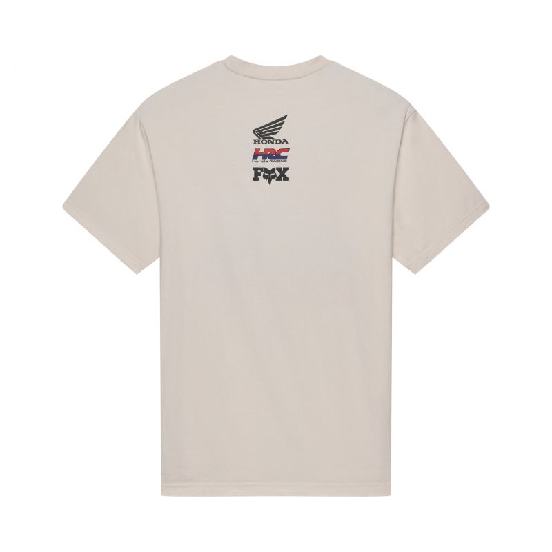 T-Shirt Fox Honda Midweight Off White