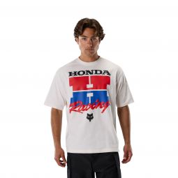 T-Shirt Fox Honda Midweight Off White