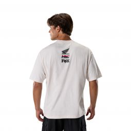 T-Shirt Fox Honda Midweight Off White