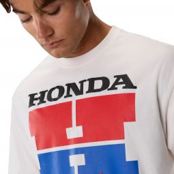 T-Shirt Fox Honda Midweight Off White