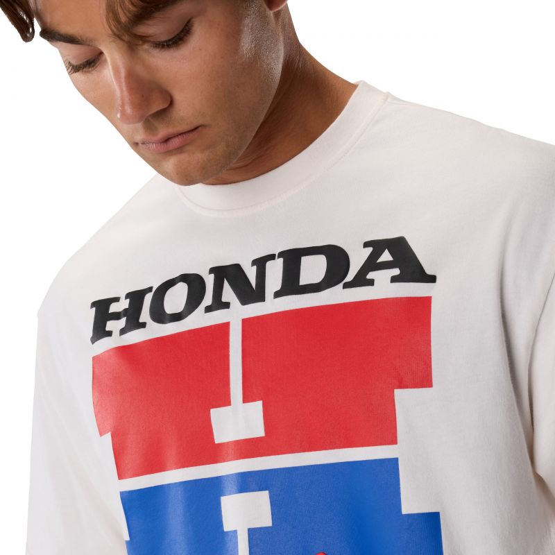 T-Shirt Fox Honda Midweight Off White
