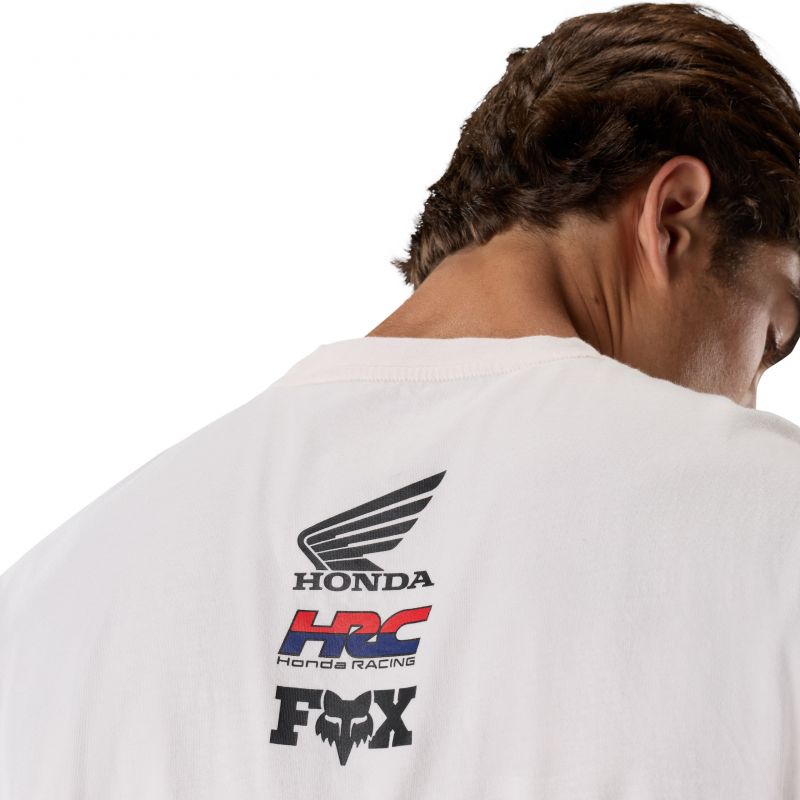 T-Shirt Fox Honda Midweight Off White