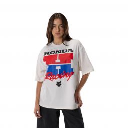 T-Shirt Fox Honda Midweight Off White