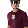 Koszulka Rowerowa Fox Ranger Head Dark Maroon