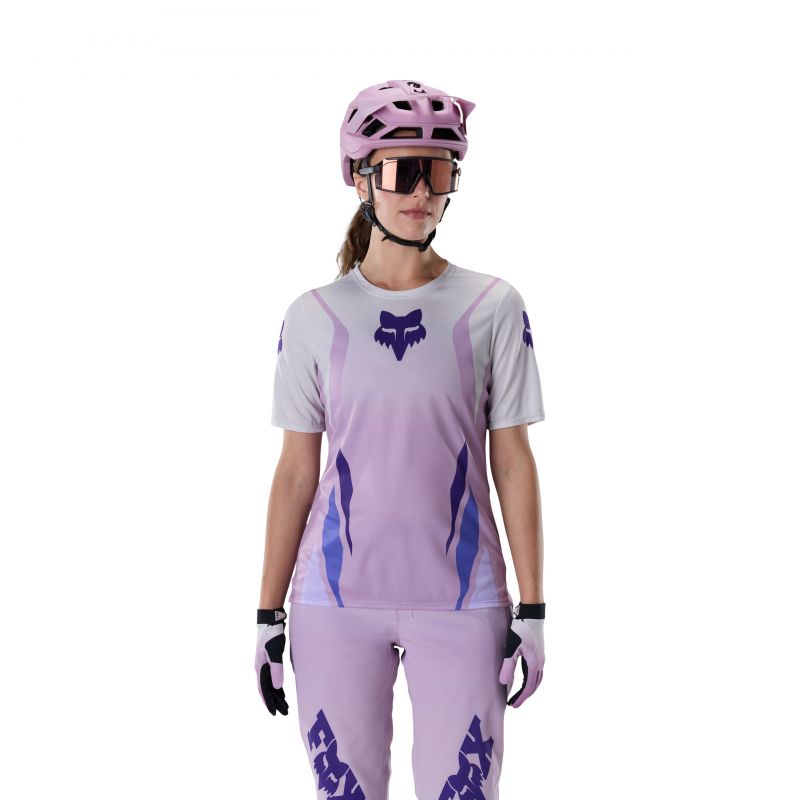 Koszulka Rowerowa Damska Fox Ranger Ss Foundry Lavender Drift